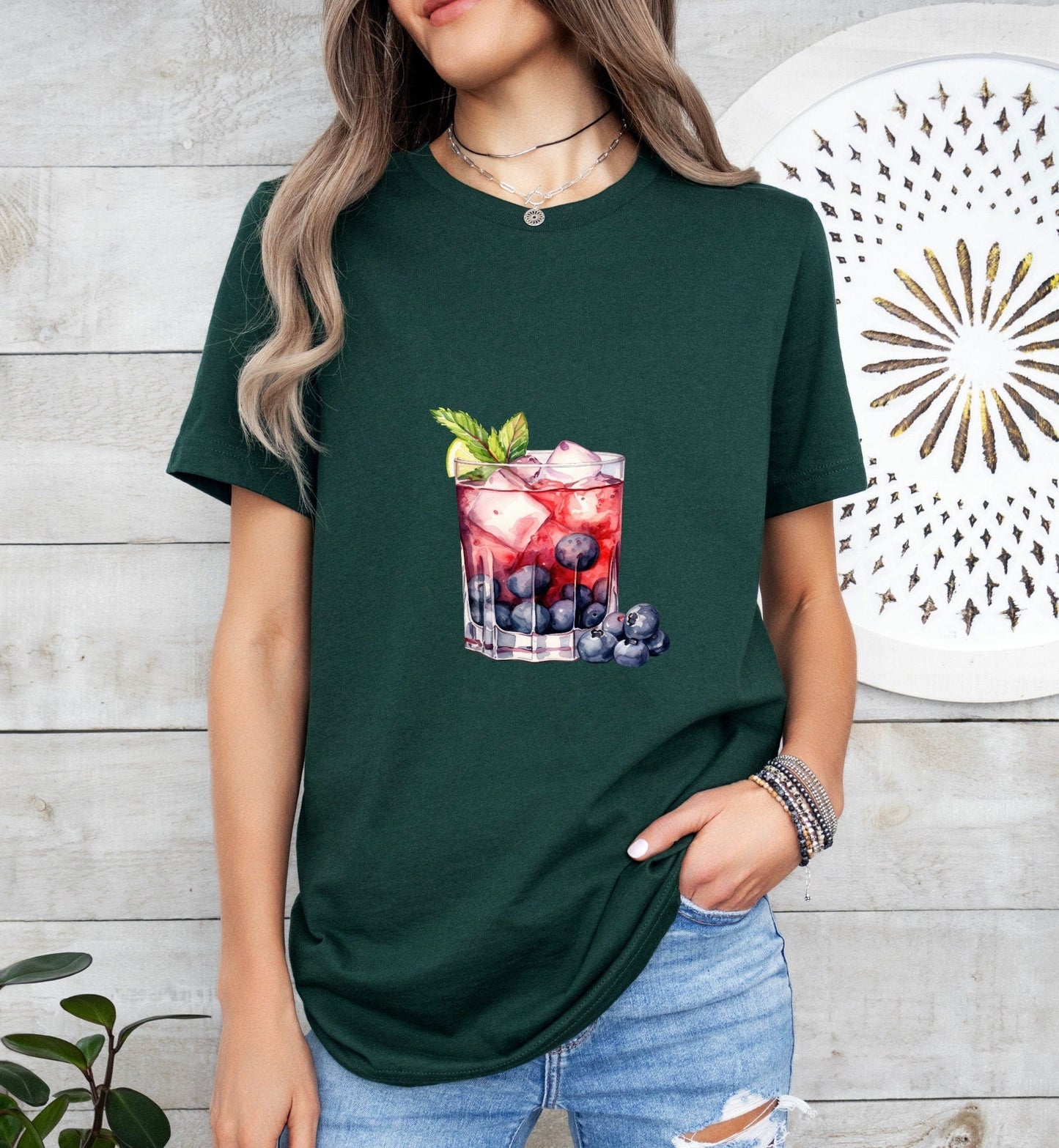 Old Glory Groom or Bride Cocktail Bar Shirt - Minimalist Aesthetic T-Shirt for Bachelor or Hen Party - Fun and Chic Design - Raiden Gate Design