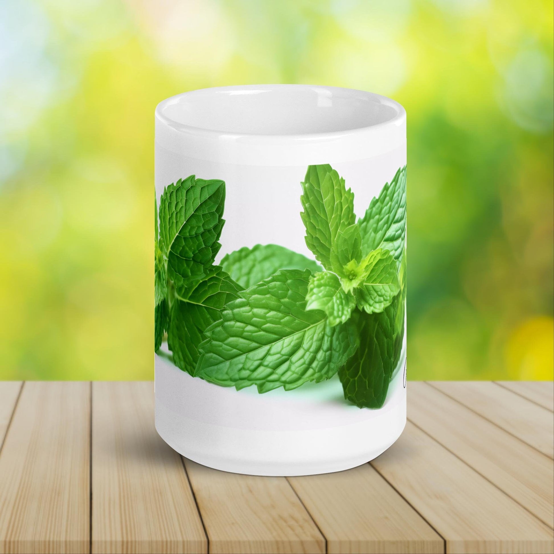 Peppermint Herbal Tea Mug | Teacup | Ceramic Tea Mug | Gifts for Her | Birthday Gift - Raiden Gate Design
