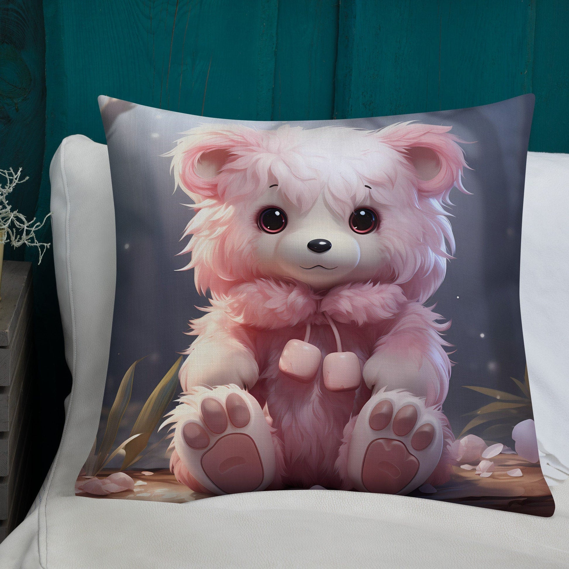 Pink Cub | Anime Pillow | Kawaii Pillow | Decorative Pillow | Throw Pillow - Raiden Gate Design
