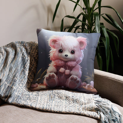 Pink Cub | Anime Pillow | Kawaii Pillow | Decorative Pillow | Throw Pillow - Raiden Gate Design