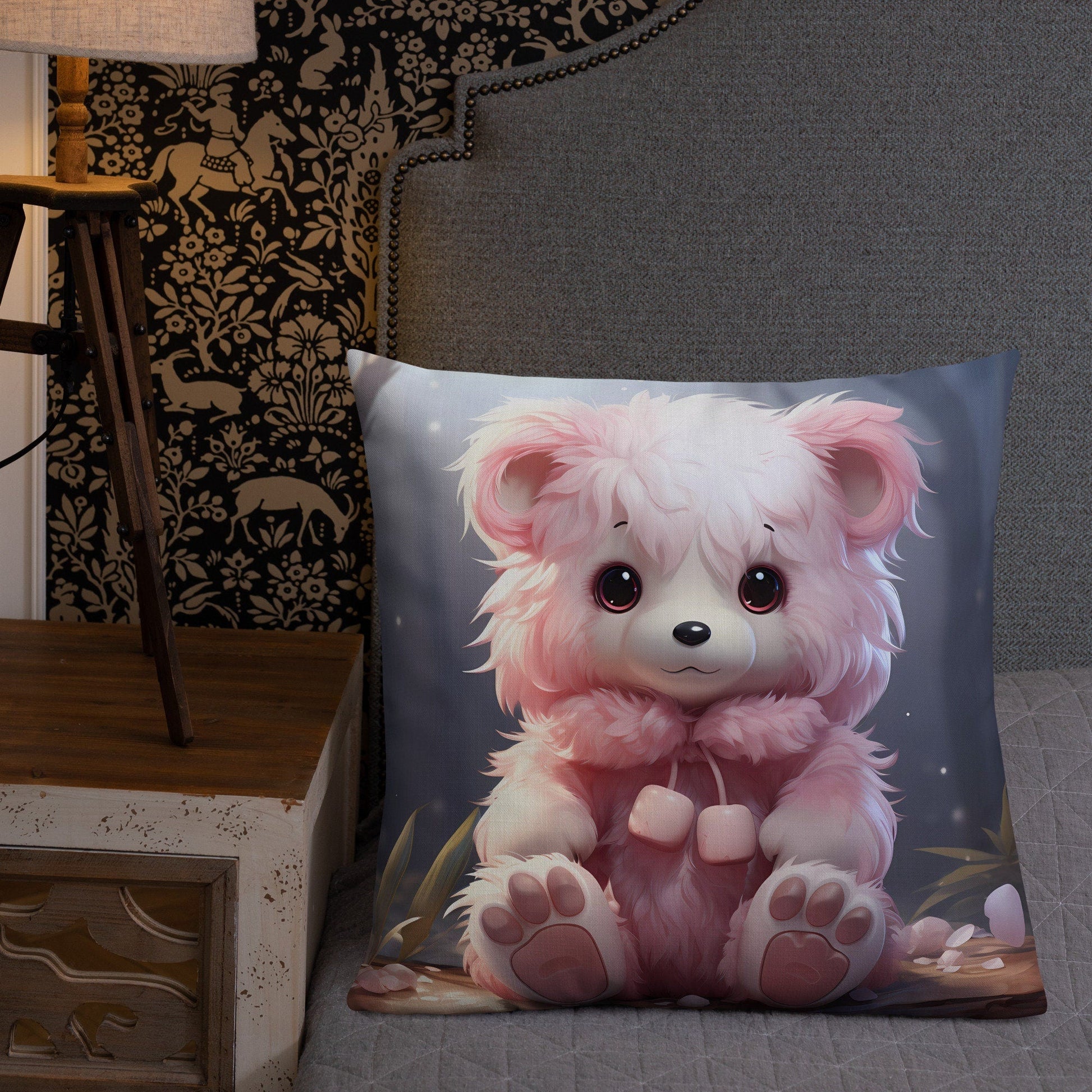 Pink Cub | Anime Pillow | Kawaii Pillow | Decorative Pillow | Throw Pillow - Raiden Gate Design