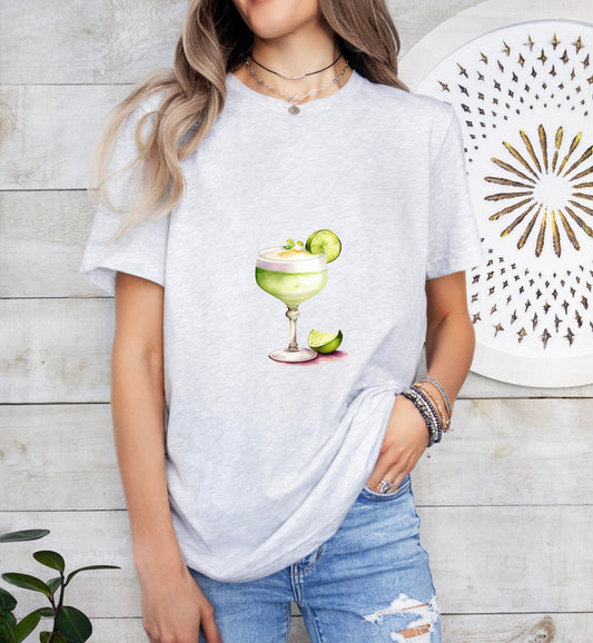 Pisco Sour Groom or Bride Cocktail Bar Shirt - Minimalist Aesthetic T-Shirt for Bachelor or Hen Party - Fun and Chic Design - Raiden Gate Design