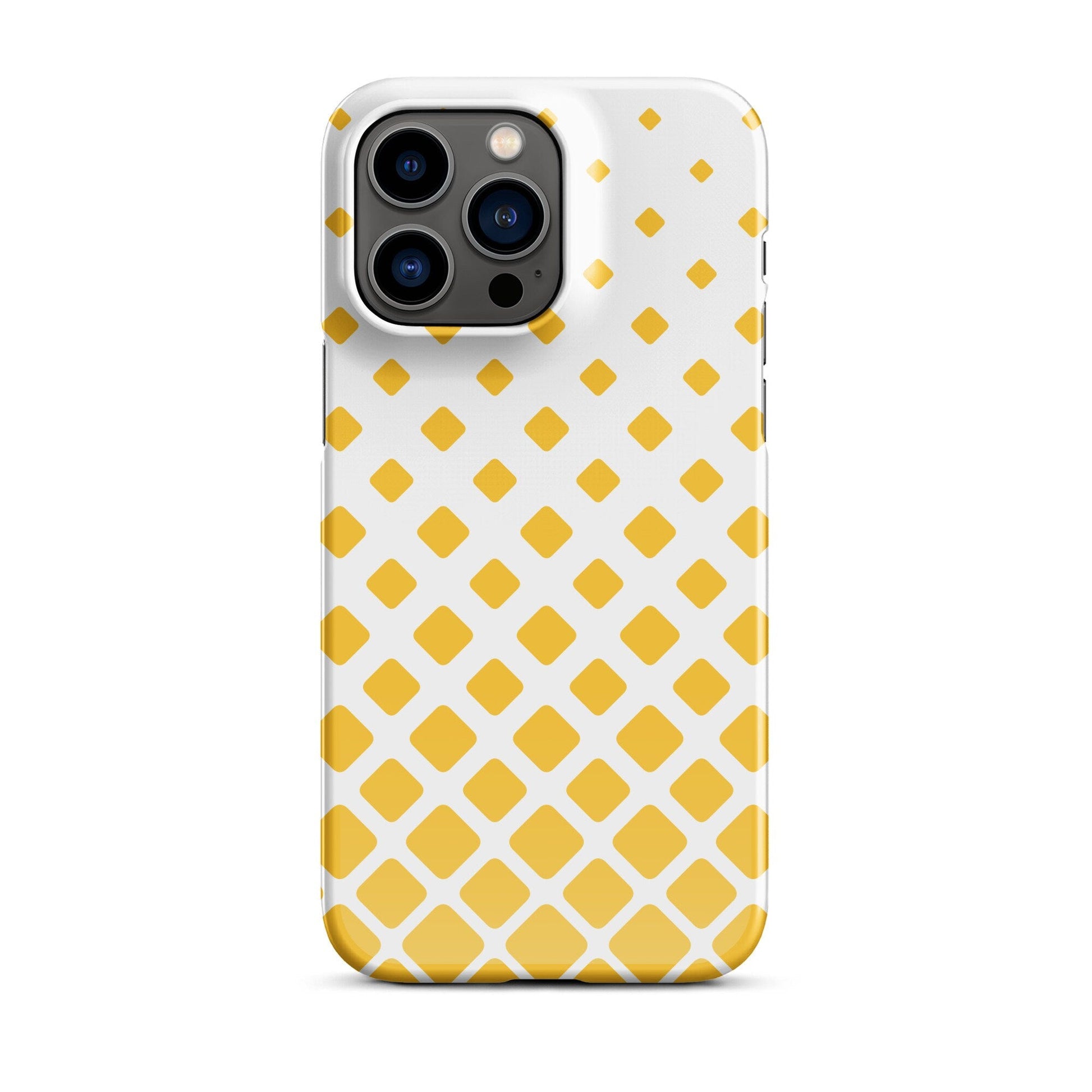 Premium Flying Yellow Squares Design | Aesthetic Phone Case | iPhone 15 Pro Max | Phone Case | Tough Case - Raiden Gate Design