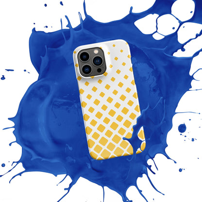 Premium Flying Yellow Squares Design | Aesthetic Phone Case | iPhone 15 Pro Max | Phone Case | Tough Case - Raiden Gate Design