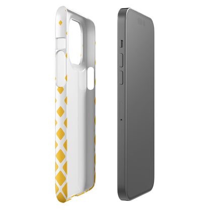 Premium Flying Yellow Squares Design | Aesthetic Phone Case | iPhone 15 Pro Max | Phone Case | Tough Case - Raiden Gate Design