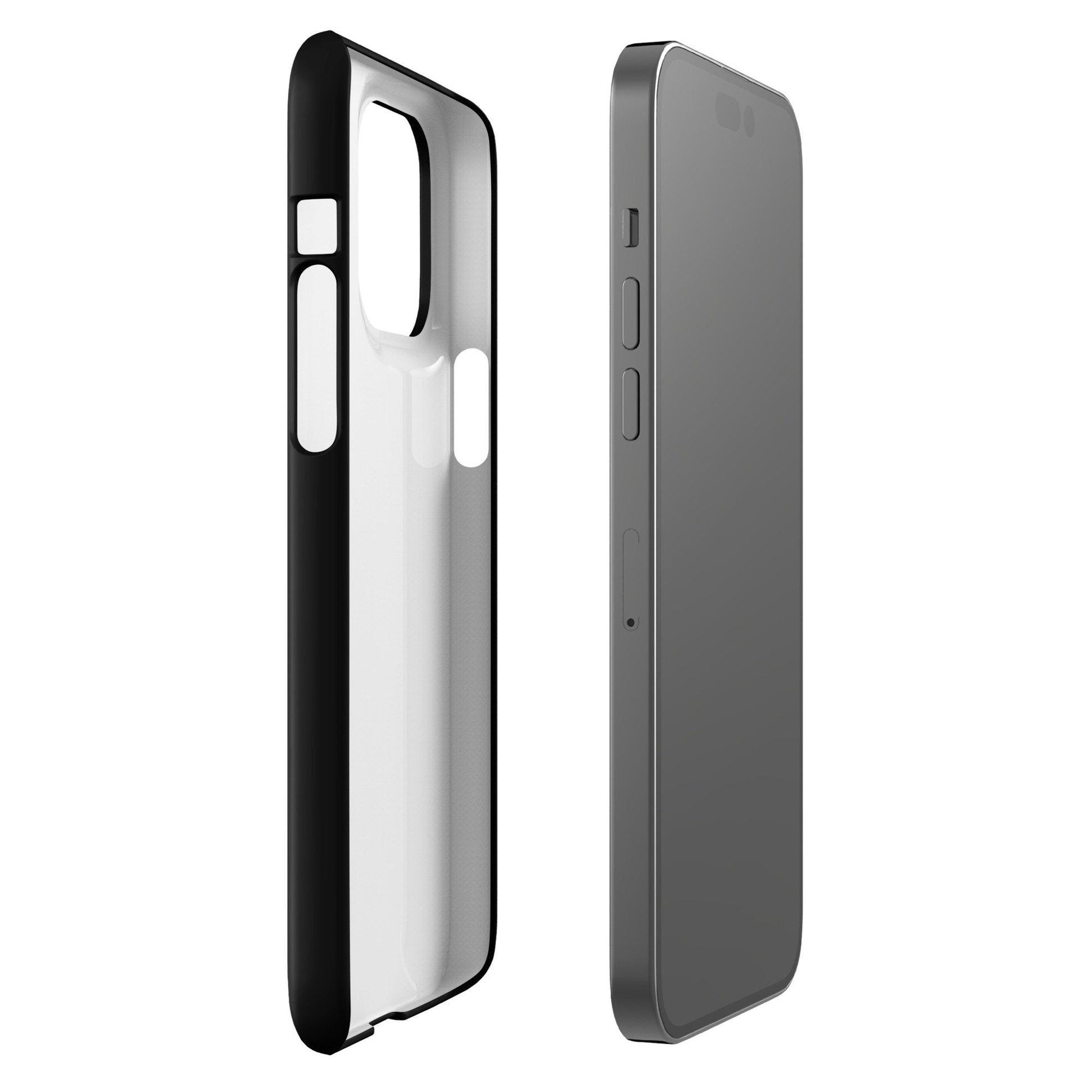 Premium Pure Black | Aesthetic Phone Case | iPhone 15 Pro Max | Phone Case | Tough Case - Raiden Gate Design