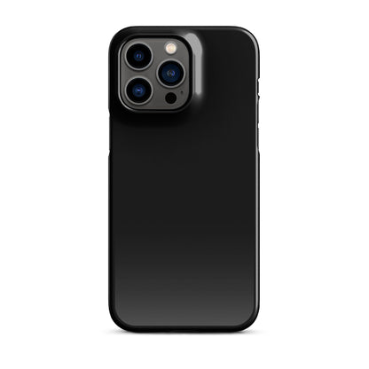 Premium Pure Black | Aesthetic Phone Case | iPhone 15 Pro Max | Phone Case | Tough Case - Raiden Gate Design