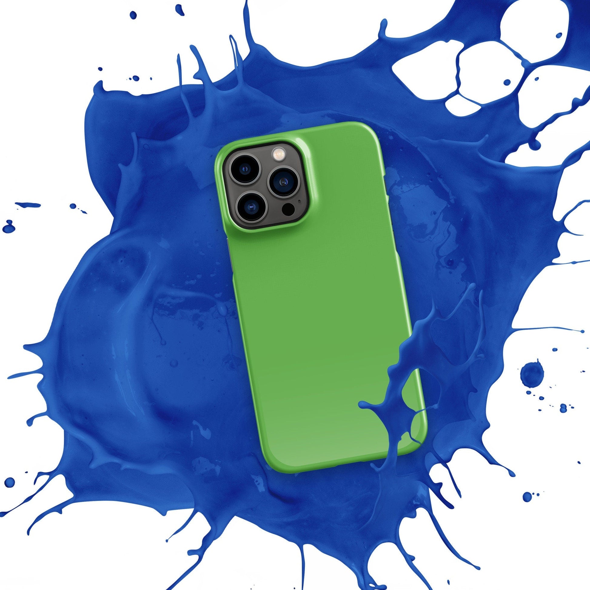 Premium Pure Green | Aesthetic Phone Case | iPhone 15 Pro Max | Phone Case | Tough Case - Raiden Gate Design