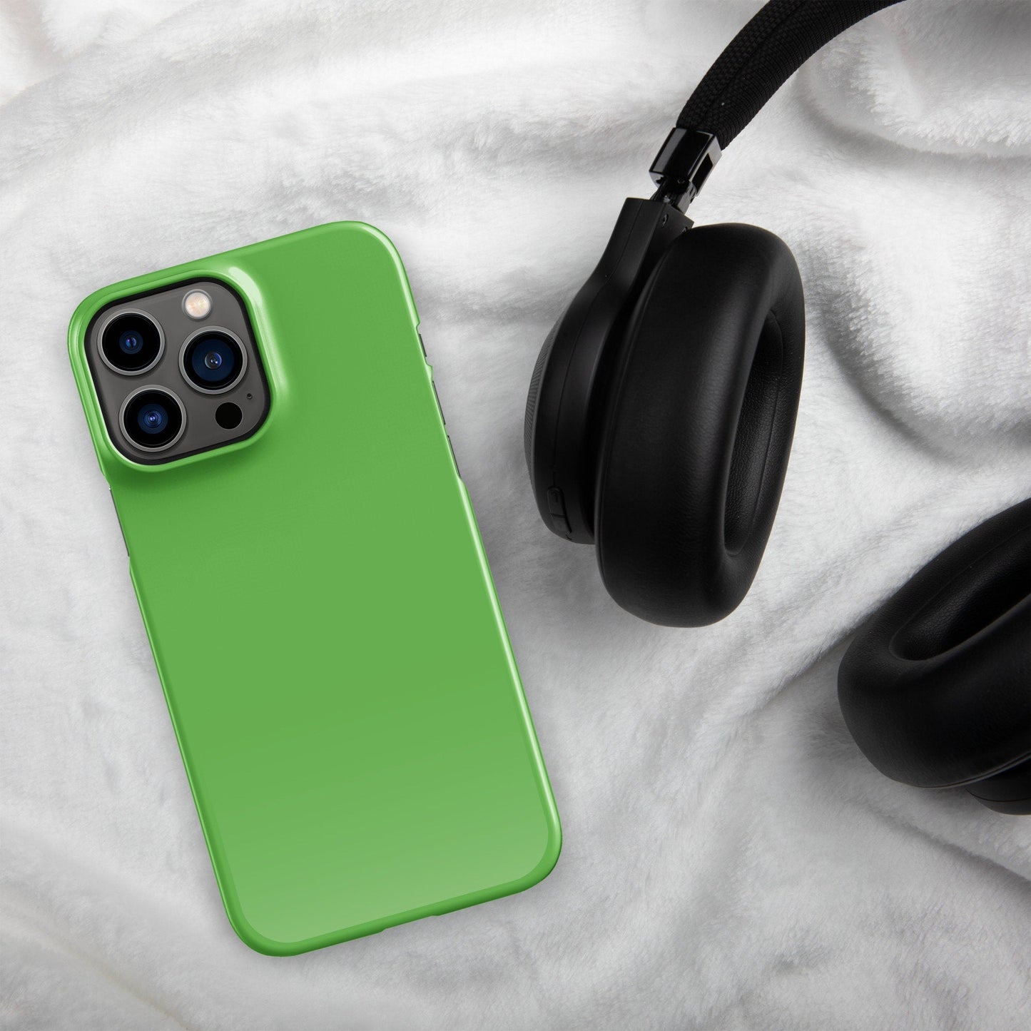 Premium Pure Green | Aesthetic Phone Case | iPhone 15 Pro Max | Phone Case | Tough Case - Raiden Gate Design