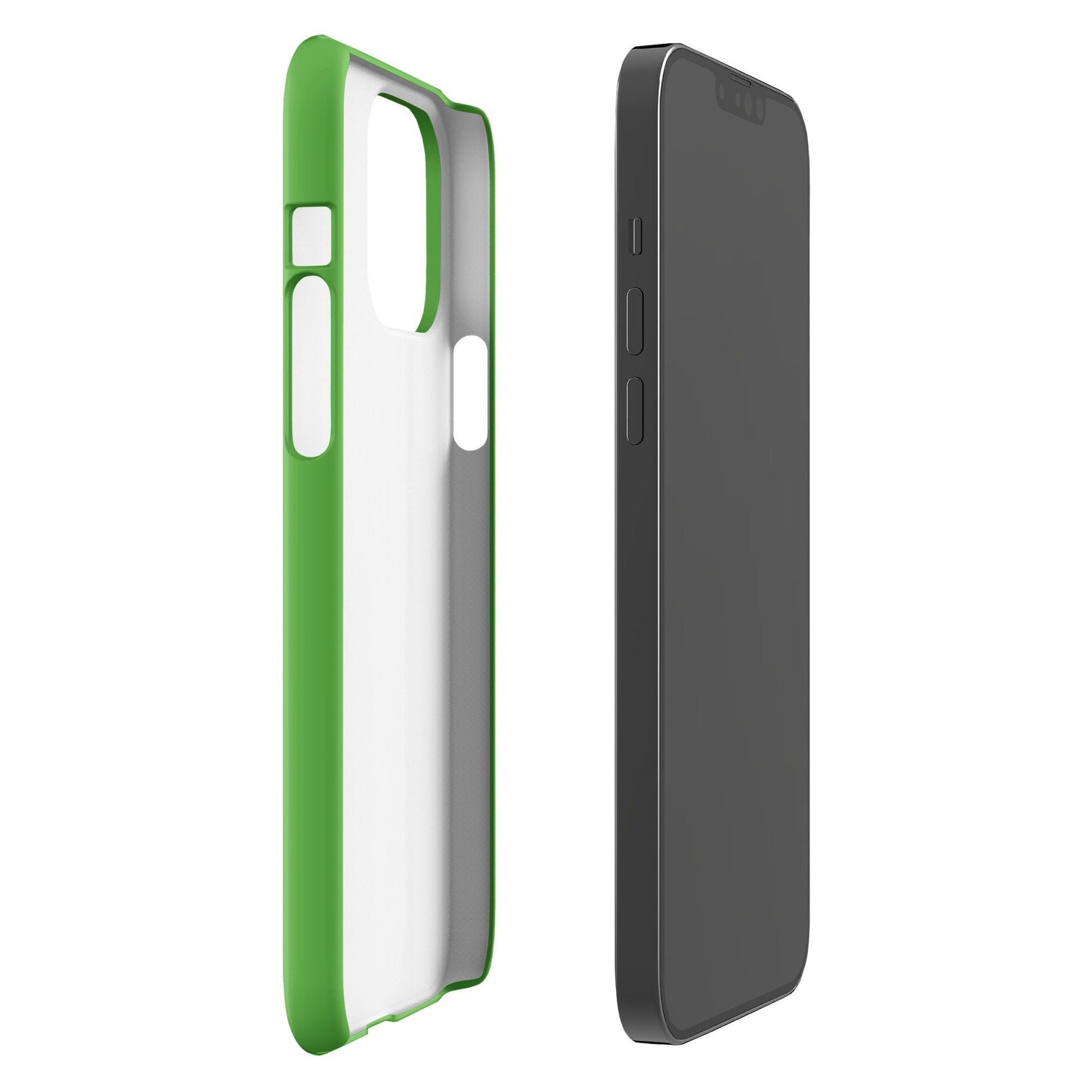 Premium Pure Green | Aesthetic Phone Case | iPhone 15 Pro Max | Phone Case | Tough Case - Raiden Gate Design