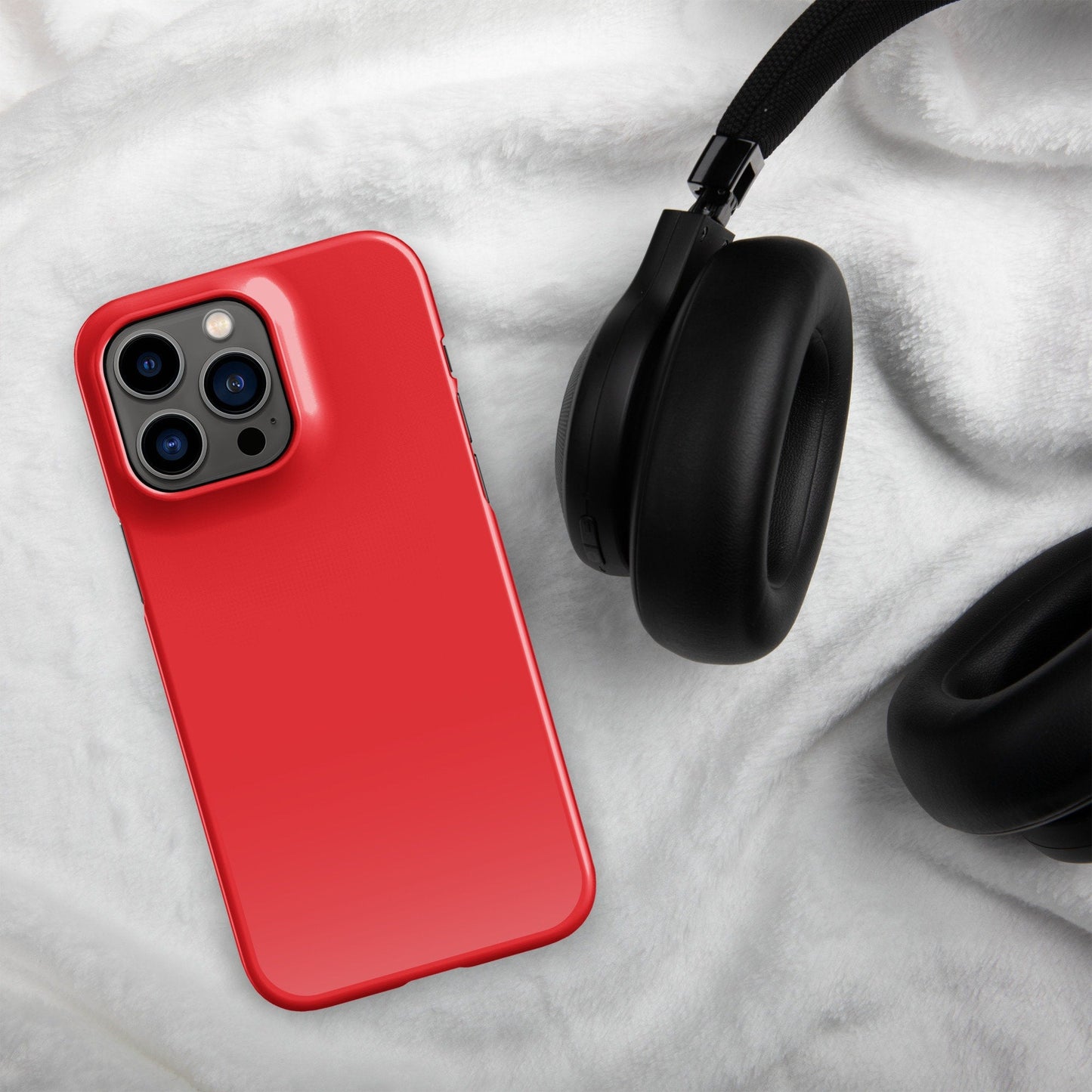 Premium Pure Red | Aesthetic Phone Case | iPhone 15 Pro Max | Phone Case | Tough Case - Raiden Gate Design