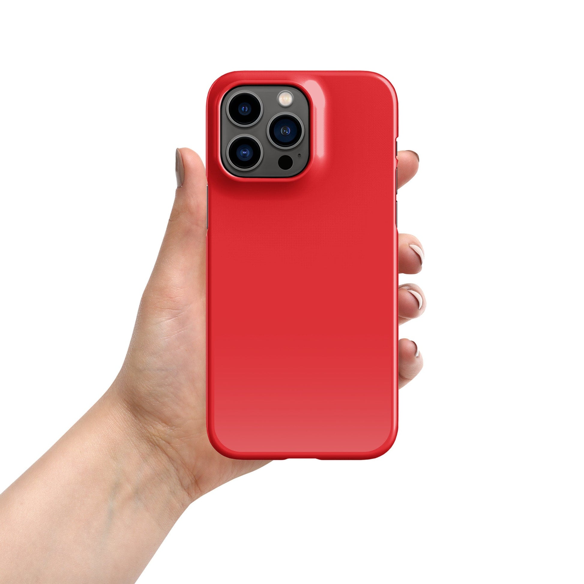 Premium Pure Red | Aesthetic Phone Case | iPhone 15 Pro Max | Phone Case | Tough Case - Raiden Gate Design