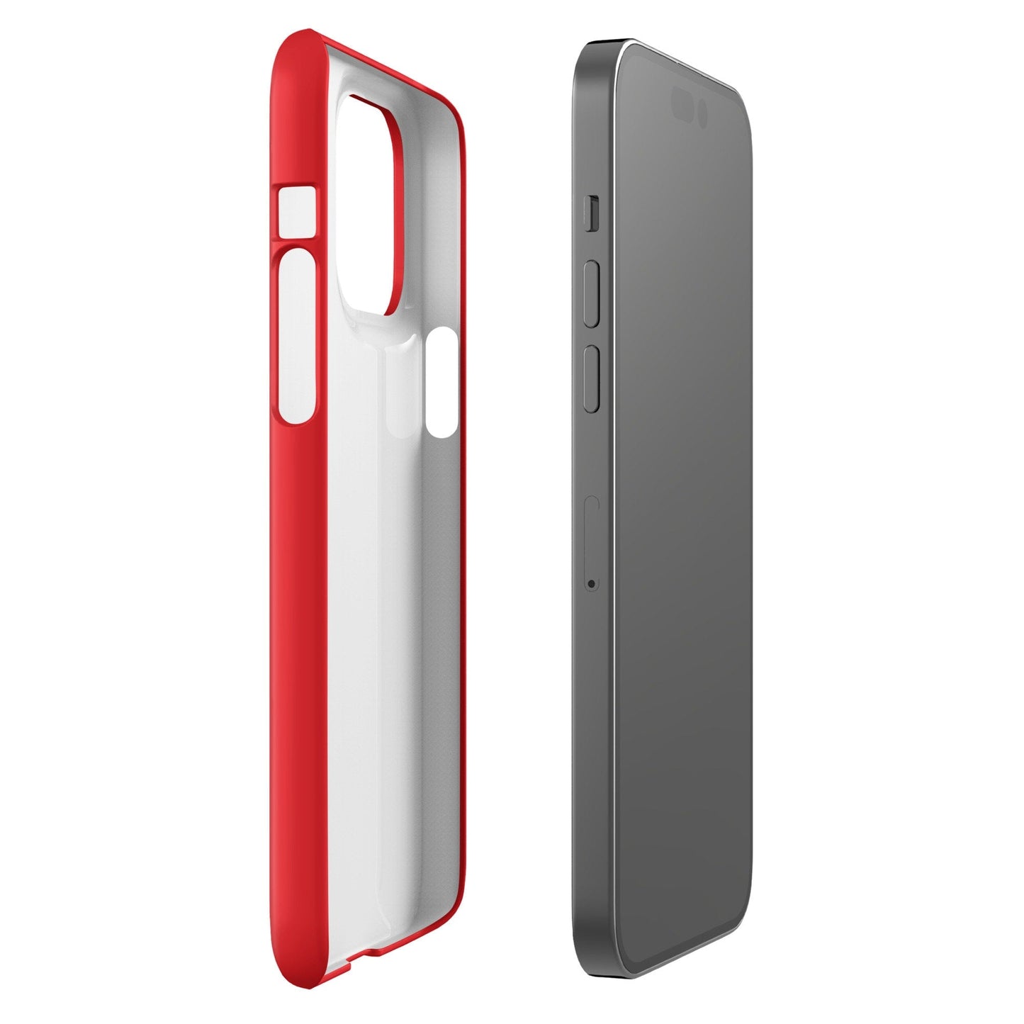 Premium Pure Red | Aesthetic Phone Case | iPhone 15 Pro Max | Phone Case | Tough Case - Raiden Gate Design