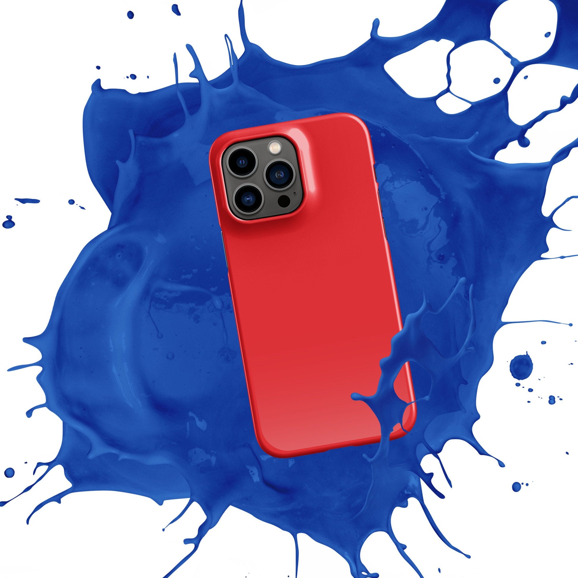 Premium Pure Red | Aesthetic Phone Case | iPhone 15 Pro Max | Phone Case | Tough Case - Raiden Gate Design