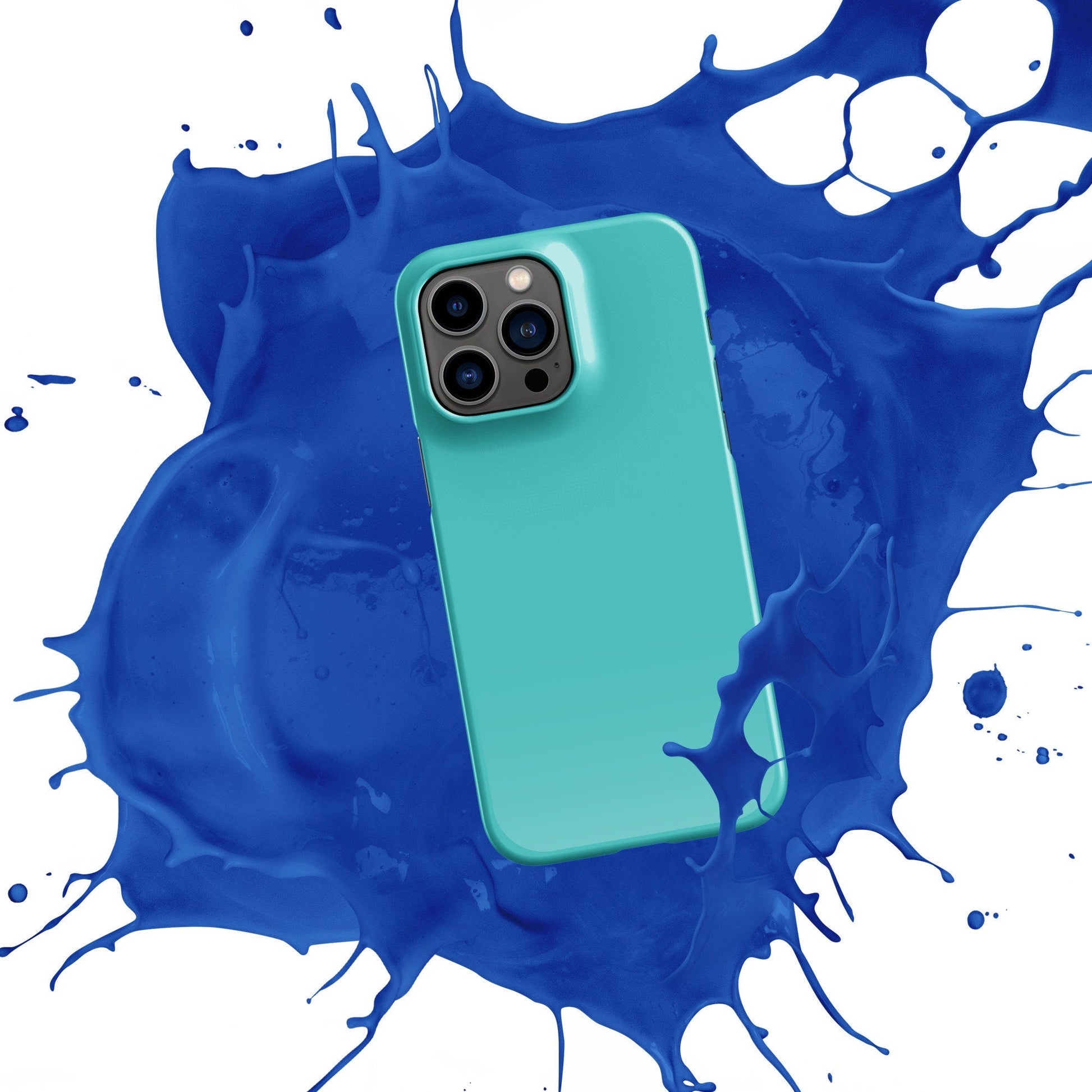 Premium Pure Turquoise | Aesthetic Phone Case | iPhone 15 Pro Max | Phone Case | Tough Case - Raiden Gate Design