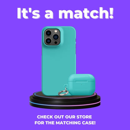 Premium Pure Turquoise | Aesthetic Phone Case | iPhone 15 Pro Max | Phone Case | Tough Case - Raiden Gate Design