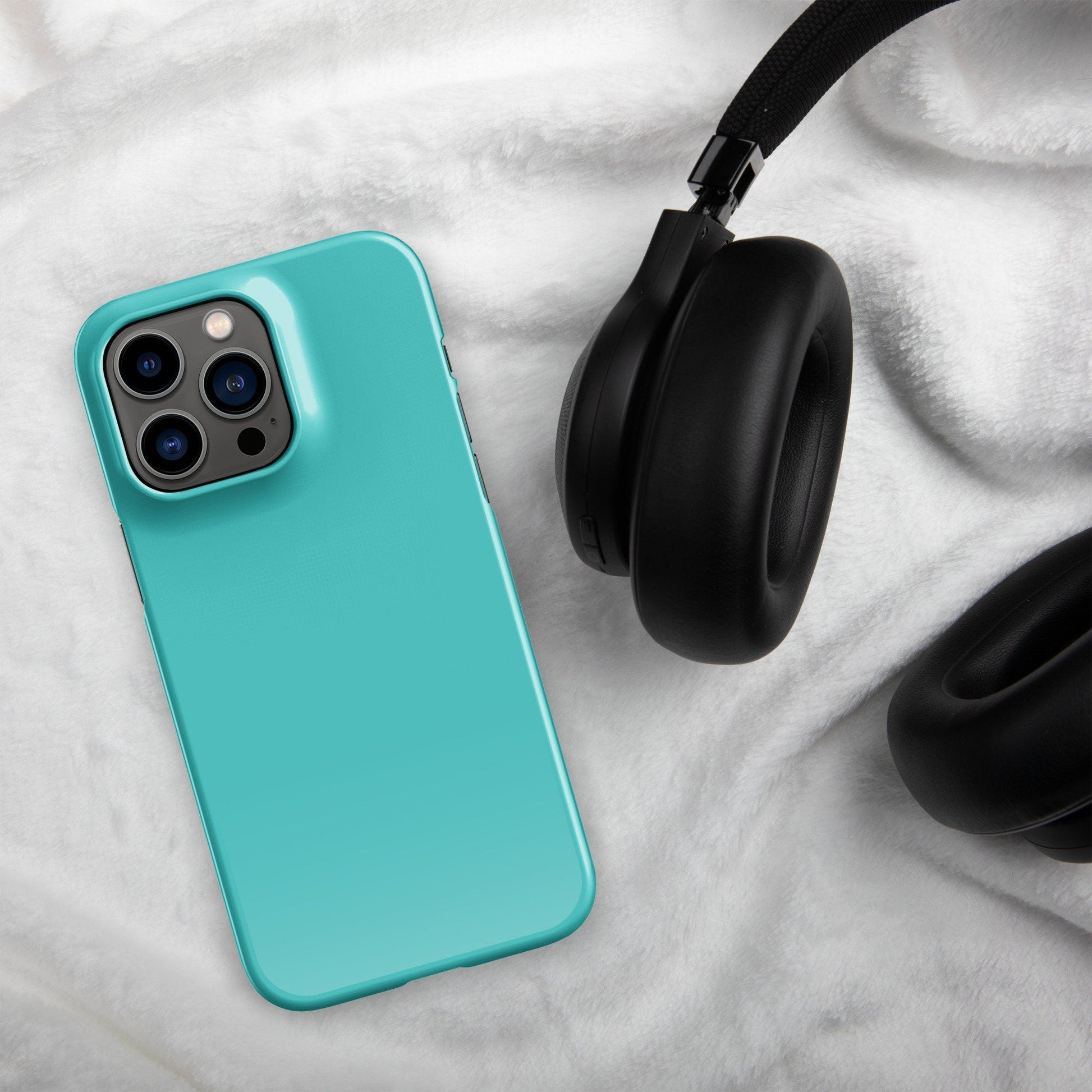 Premium Pure Turquoise | Aesthetic Phone Case | iPhone 15 Pro Max | Phone Case | Tough Case - Raiden Gate Design