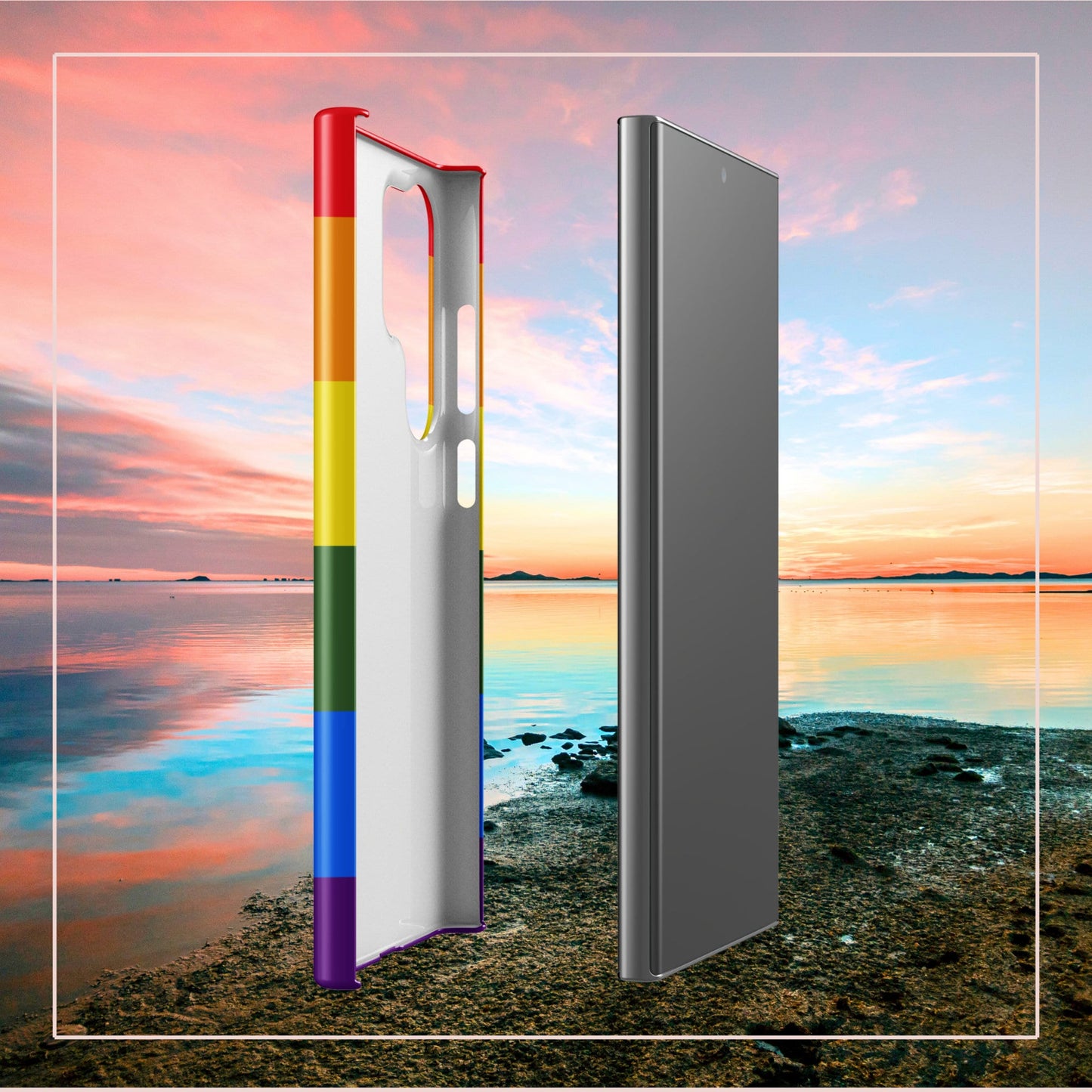 Pride Flag LGBTQ Samsung Galaxy S24 Ultra Case - Rainbow Phone Cover - Raiden Gate Design