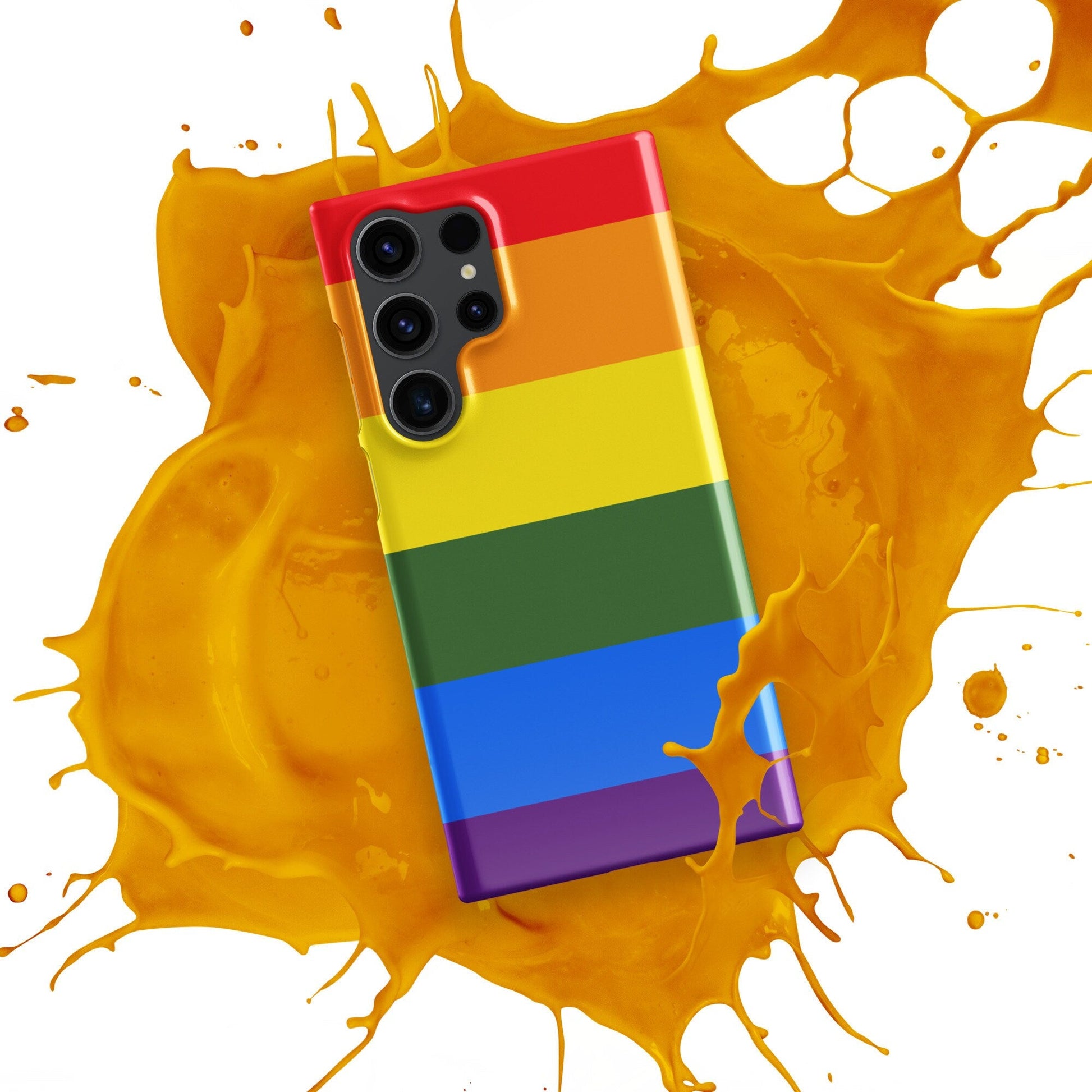 Pride Flag LGBTQ Samsung Galaxy S24 Ultra Case - Rainbow Phone Cover - Raiden Gate Design