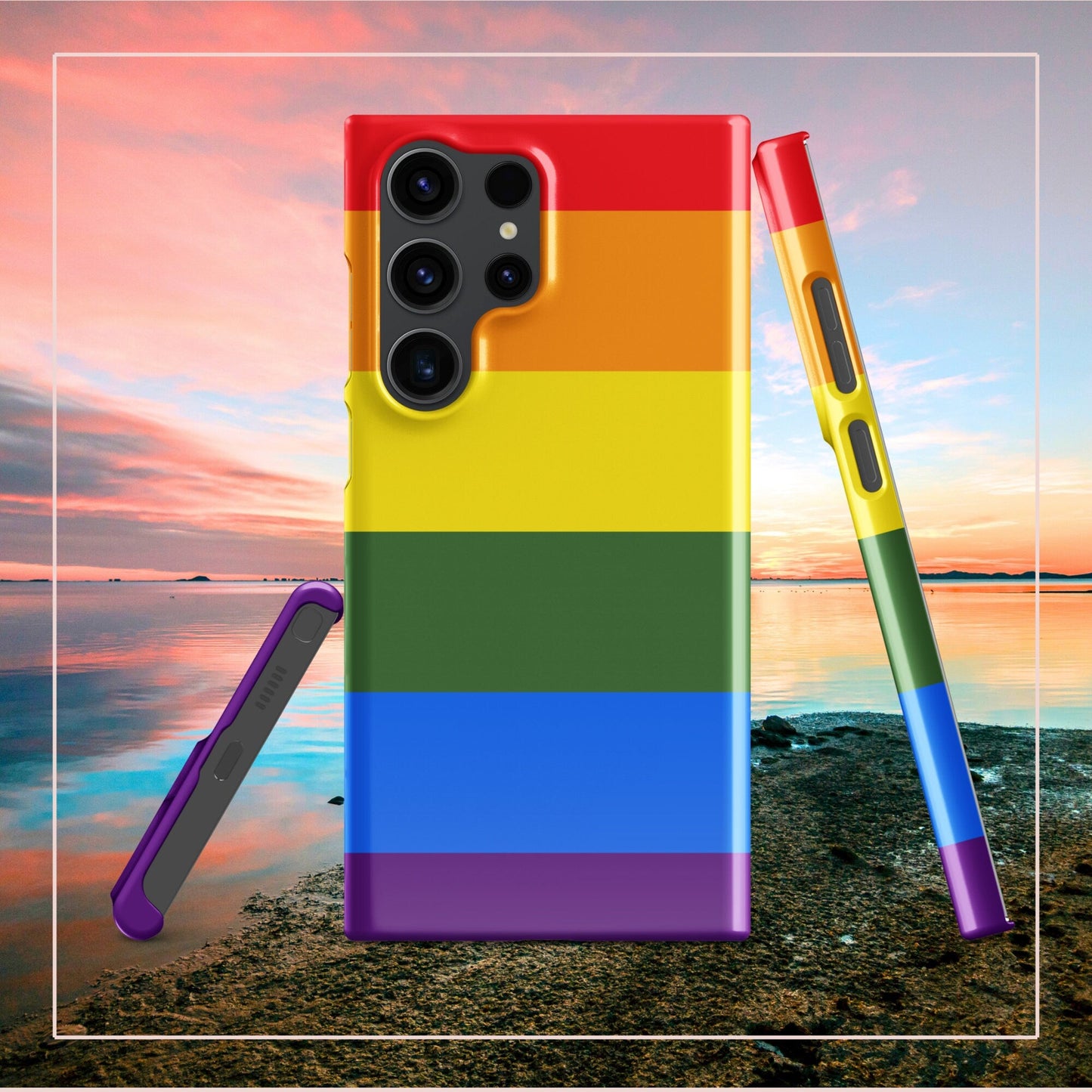 Pride Flag LGBTQ Samsung Galaxy S24 Ultra Case - Rainbow Phone Cover - Raiden Gate Design