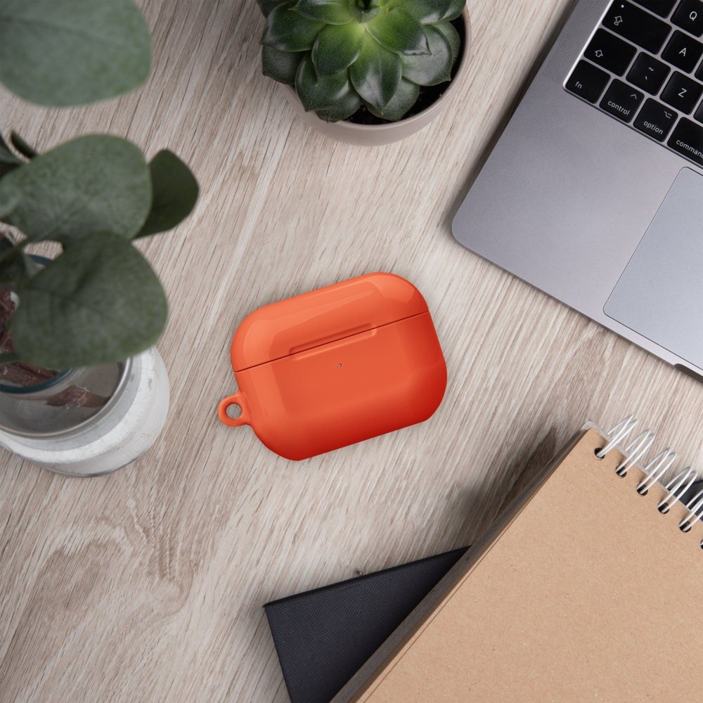 Pure Orange Custom AirPods Pro Case | Tough AirPods Case - Raiden Gate Design