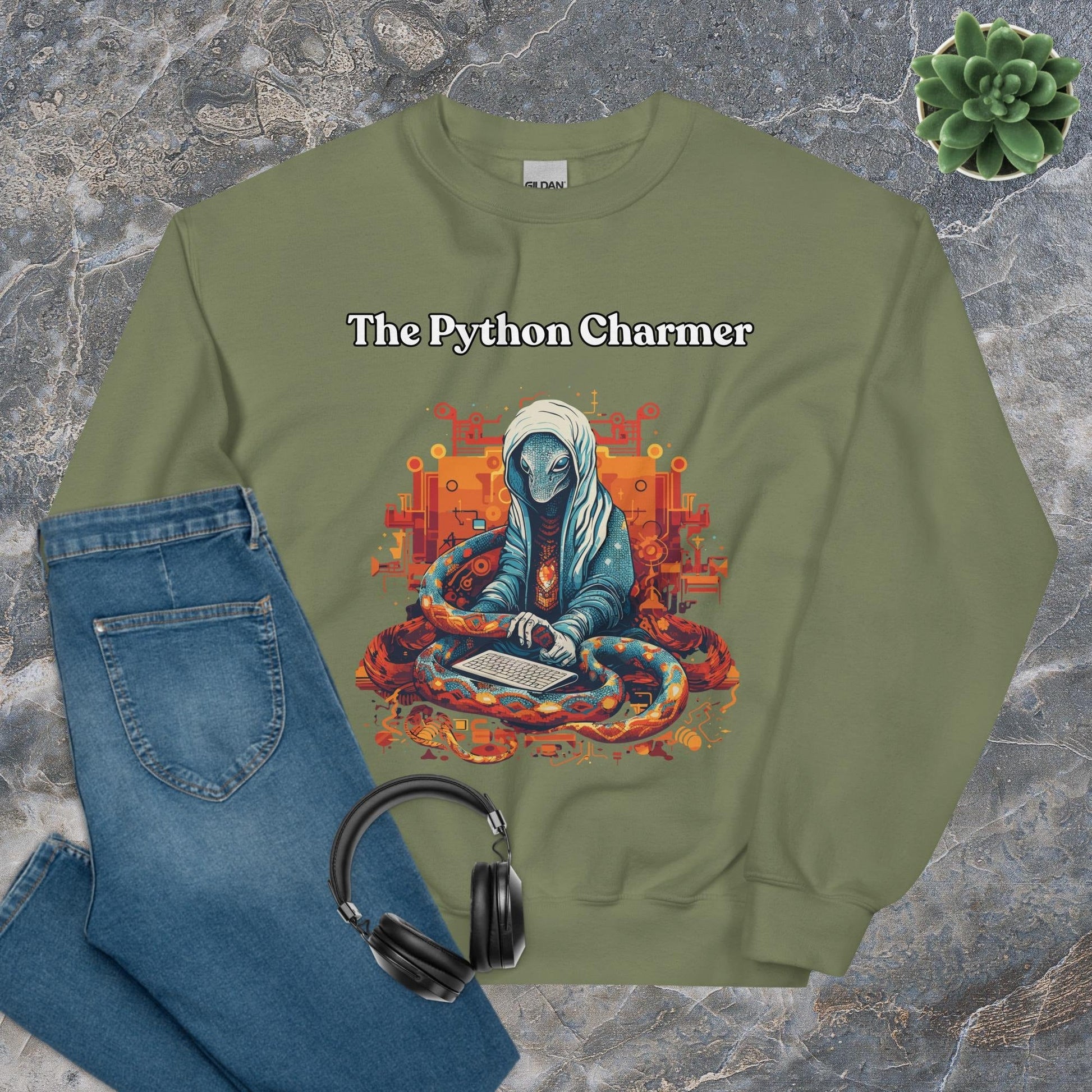 Python Charmer Developer Sweatshirt - Raiden Gate Design