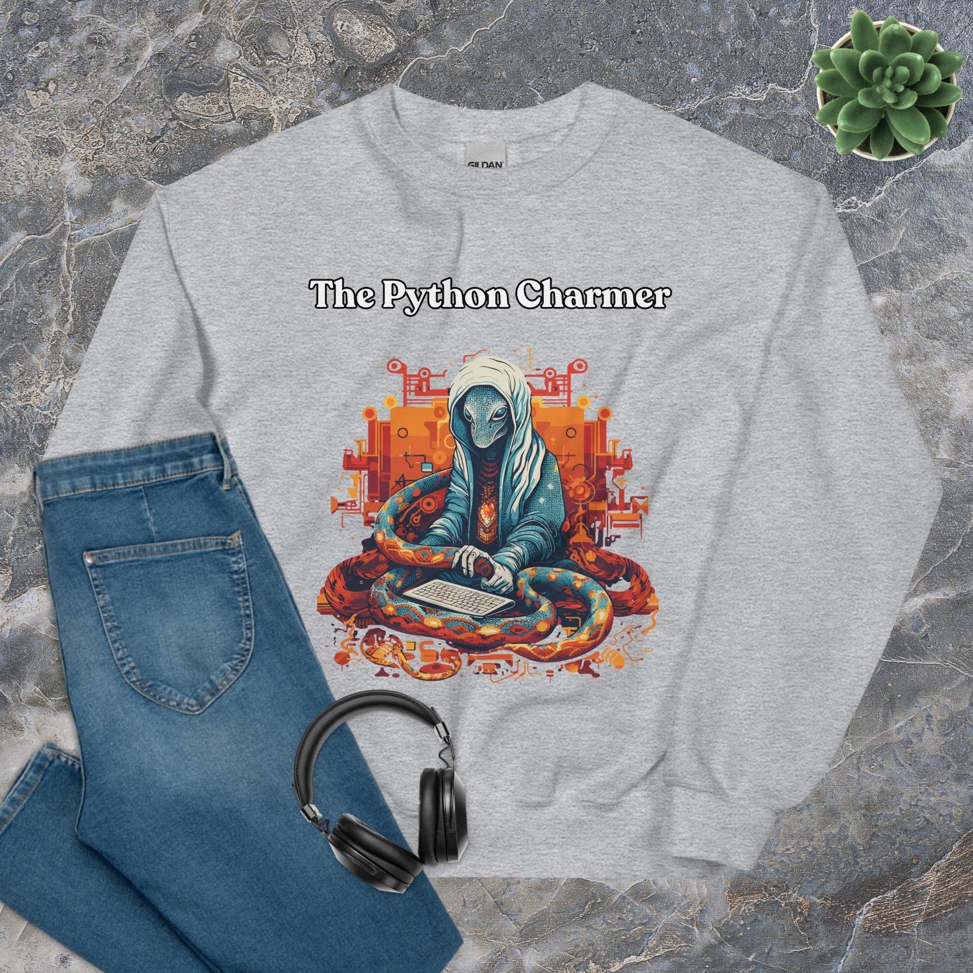 Python Charmer Developer Sweatshirt - Raiden Gate Design
