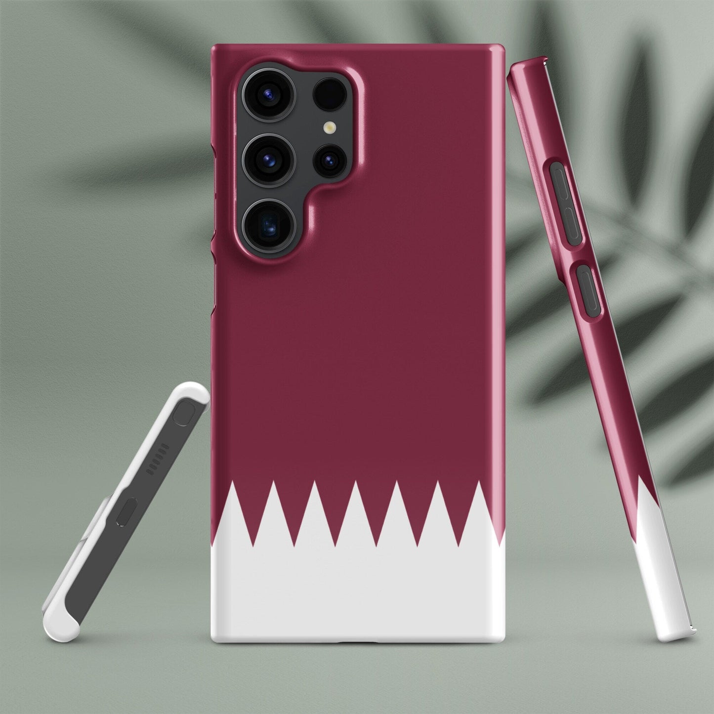 Qatar Flag Samsung Galaxy Phone Case for Samsung S24 and Samsung S23 for Patriots - Raiden Gate Design