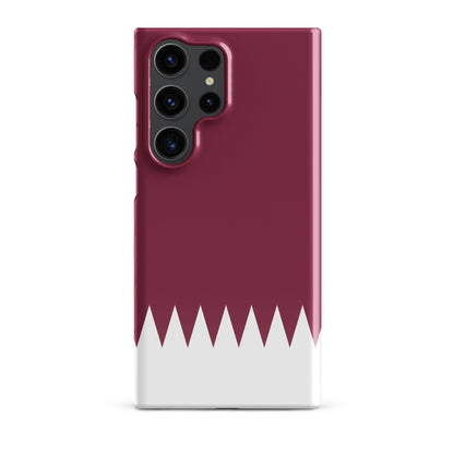 Qatar Flag Samsung Galaxy Phone Case for Samsung S24 and Samsung S23 for Patriots - Raiden Gate Design