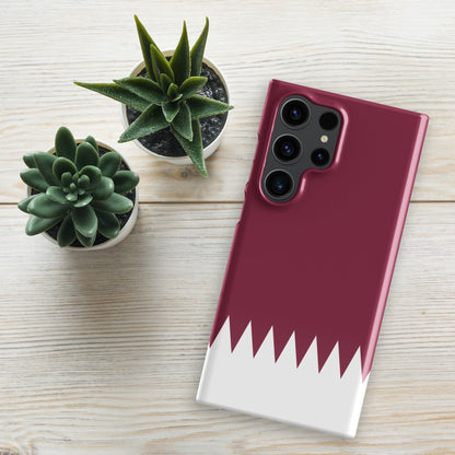 Qatar Flag Samsung Galaxy Phone Case for Samsung S24 and Samsung S23 for Patriots - Raiden Gate Design