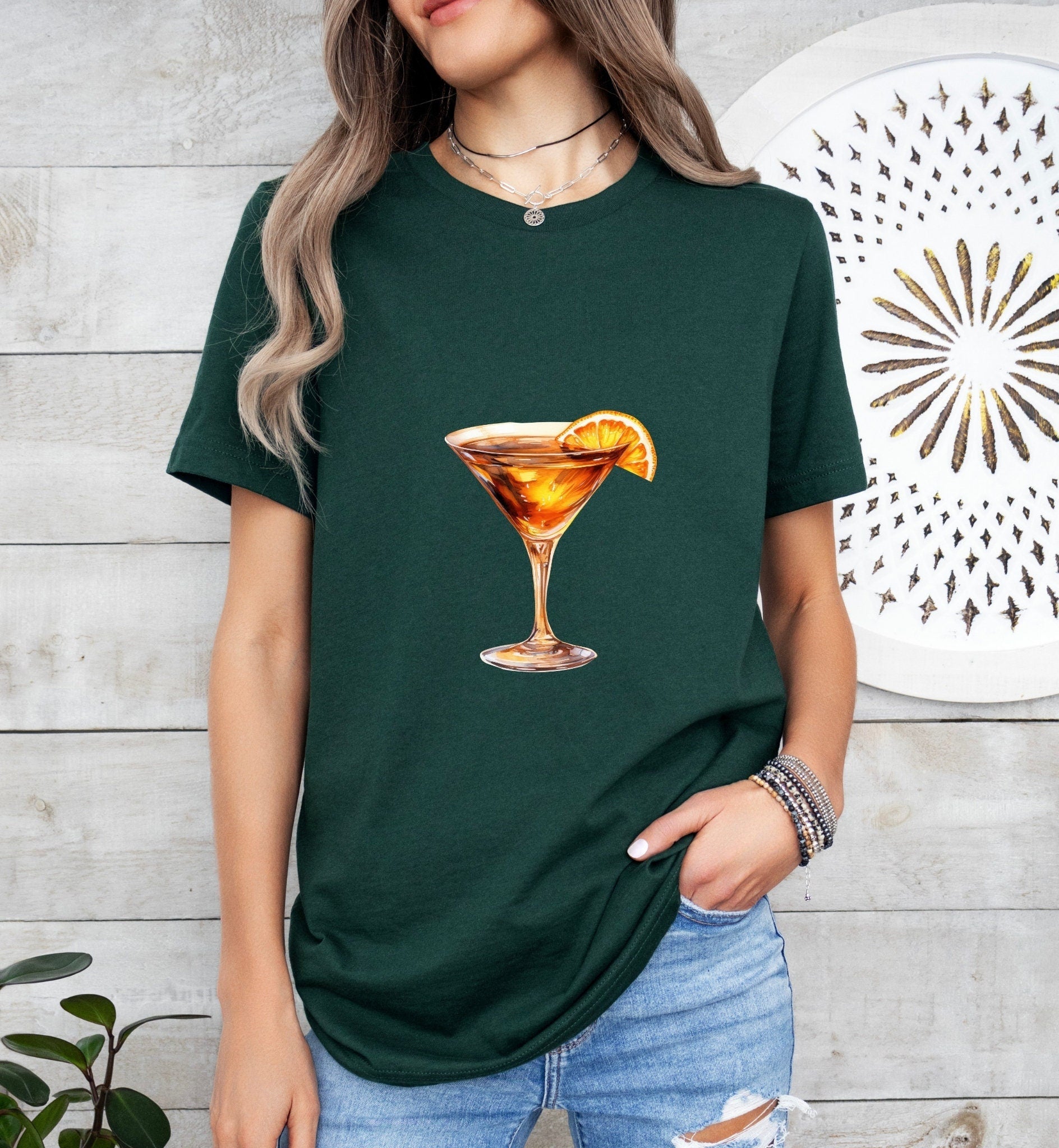 Revolver Cocktail Groom or Bride Cocktail Bar Shirt - Minimalist Aesthetic T-Shirt for Bachelor or Hen Party - Fun and Chic Design - Raiden Gate Design