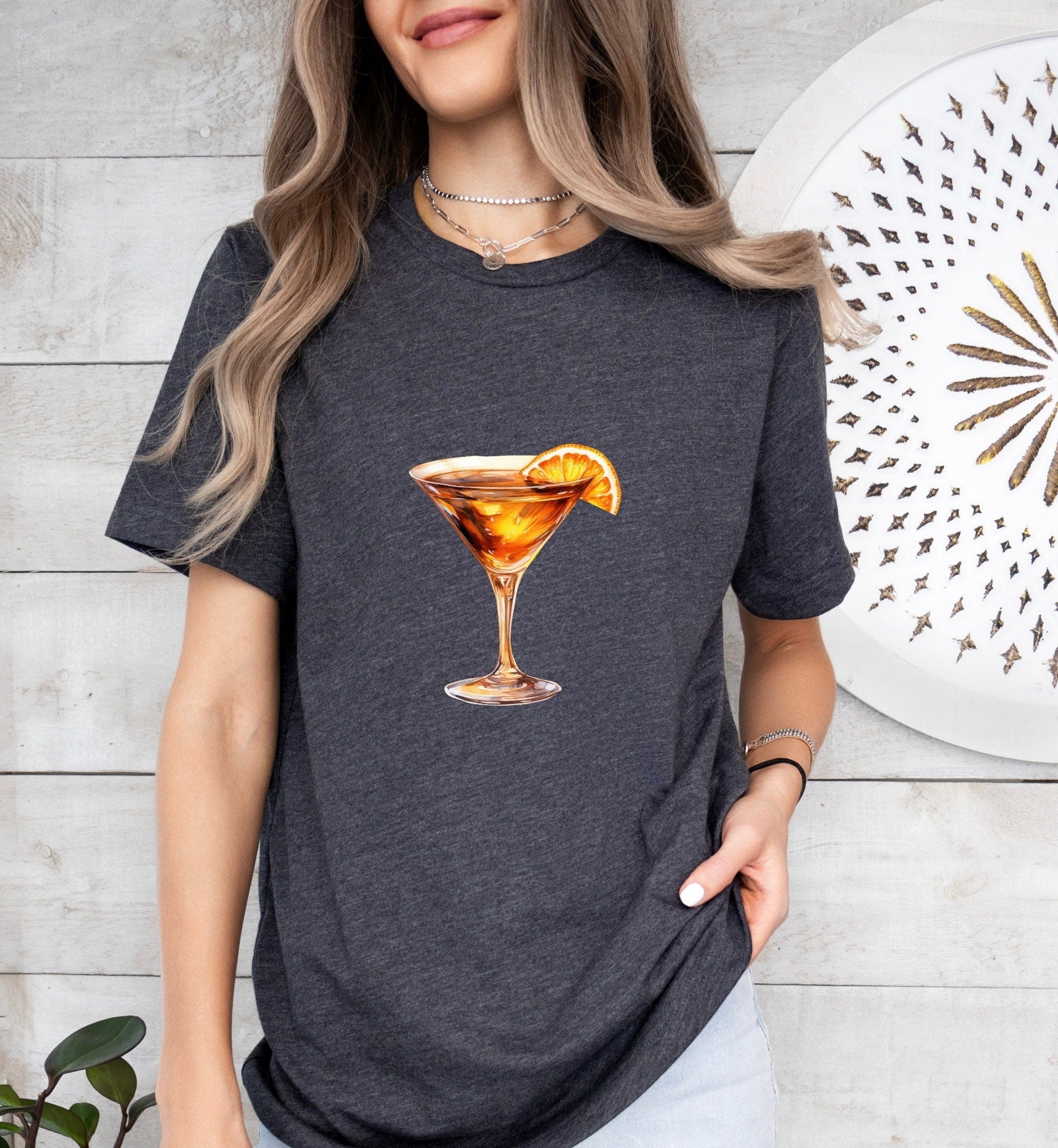 Revolver Cocktail Groom or Bride Cocktail Bar Shirt - Minimalist Aesthetic T-Shirt for Bachelor or Hen Party - Fun and Chic Design - Raiden Gate Design