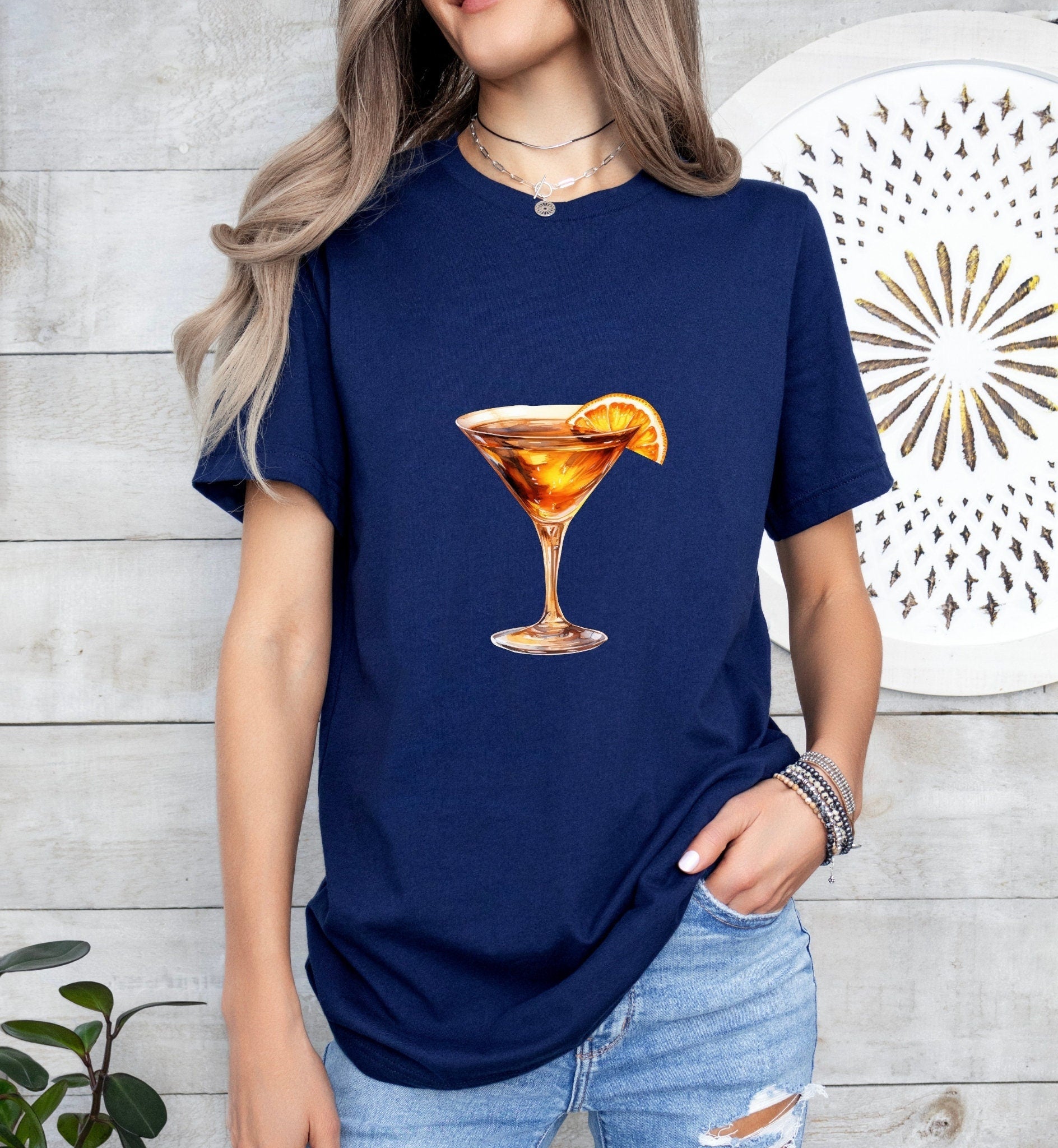 Revolver Cocktail Groom or Bride Cocktail Bar Shirt - Minimalist Aesthetic T-Shirt for Bachelor or Hen Party - Fun and Chic Design - Raiden Gate Design