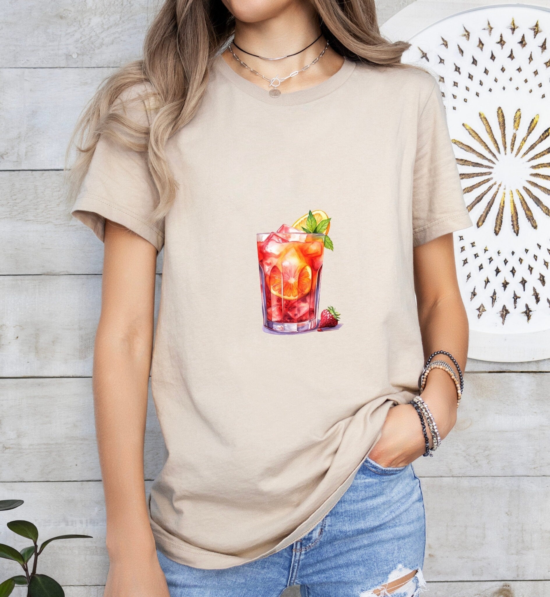 Russian Spring Groom or Bride Cocktail Bar Shirt - Minimalist Aesthetic T-Shirt for Bachelor or Hen Party - Fun and Chic Design - Raiden Gate Design