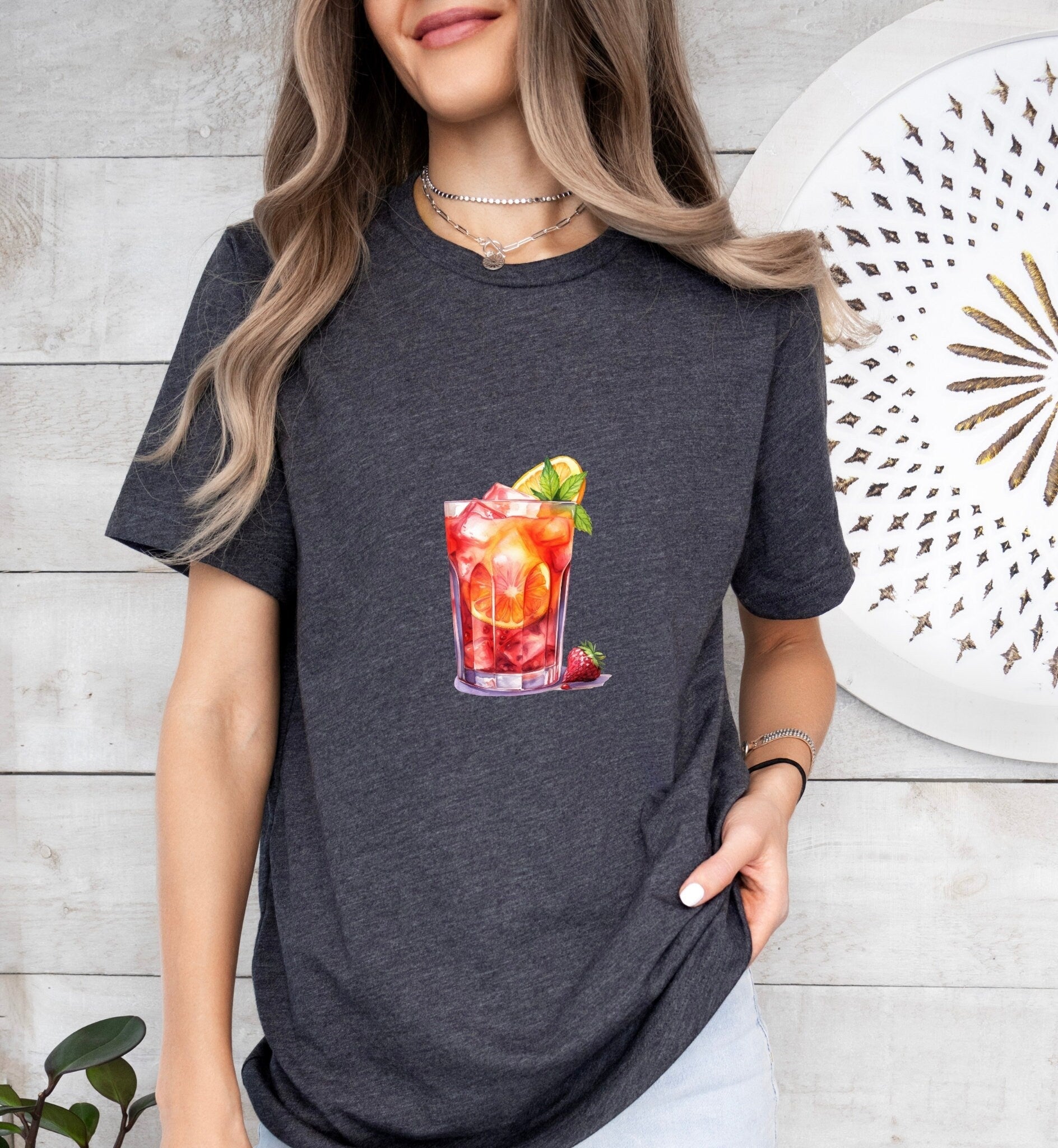 Russian Spring Groom or Bride Cocktail Bar Shirt - Minimalist Aesthetic T-Shirt for Bachelor or Hen Party - Fun and Chic Design - Raiden Gate Design