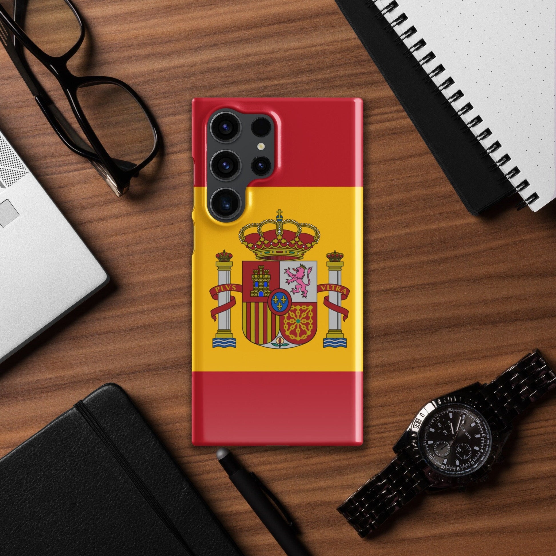 Spain Flag Samsung Galaxy Phone Case for Samsung S24 and Samsung S23 for Patriots - Raiden Gate Design