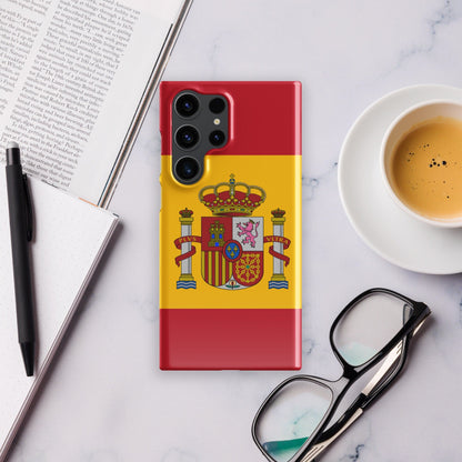 Spain Flag Samsung Galaxy Phone Case for Samsung S24 and Samsung S23 for Patriots - Raiden Gate Design