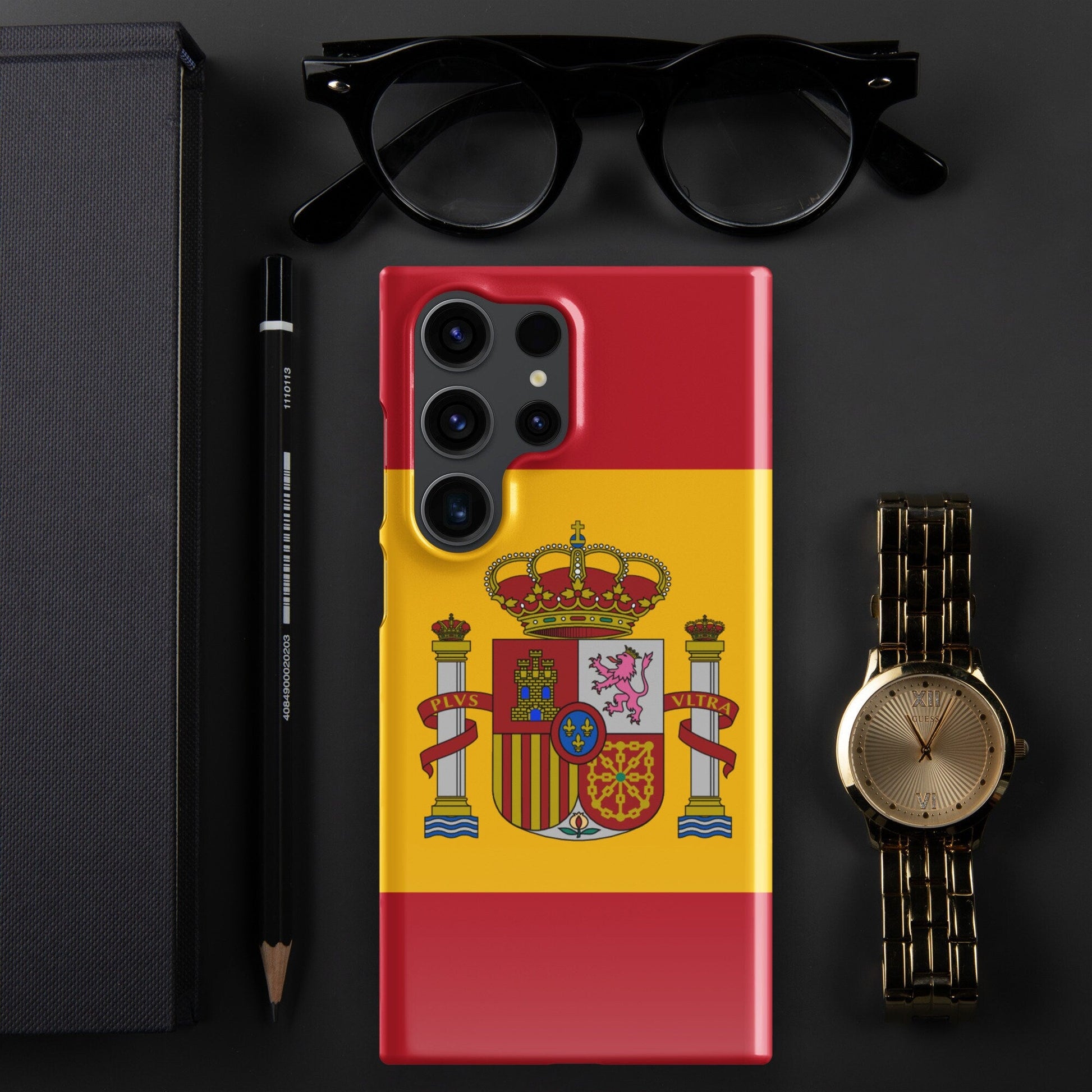 Spain Flag Samsung Galaxy Phone Case for Samsung S24 and Samsung S23 for Patriots - Raiden Gate Design