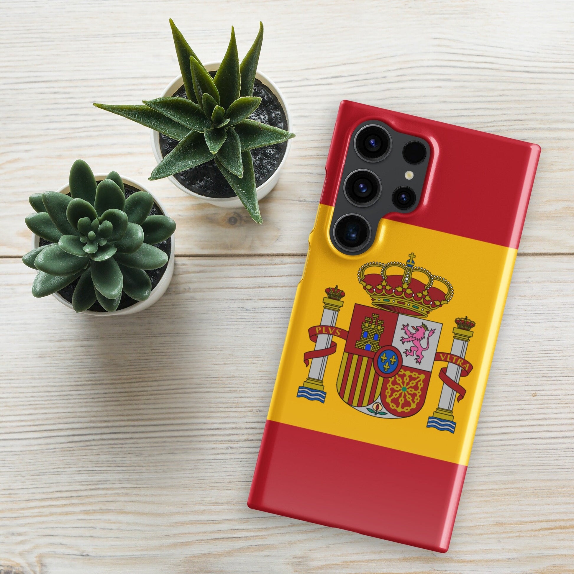 Spain Flag Samsung Galaxy Phone Case for Samsung S24 and Samsung S23 for Patriots - Raiden Gate Design