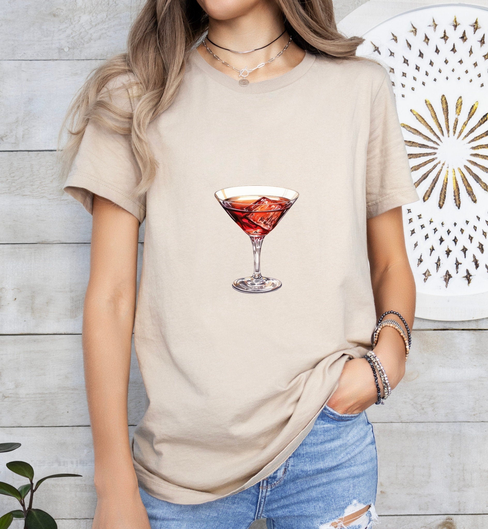 Suburban Standard Cocktail Groom or Bride Cocktail Bar Shirt - Minimalist Aesthetic T-Shirt for Bachelor or Hen Party - Fun and Chic Design - Raiden Gate Design