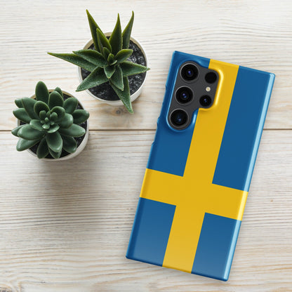 Sweden Flag Samsung Galaxy Phone Case for Samsung S24 and Samsung S23 for Patriots - Raiden Gate Design