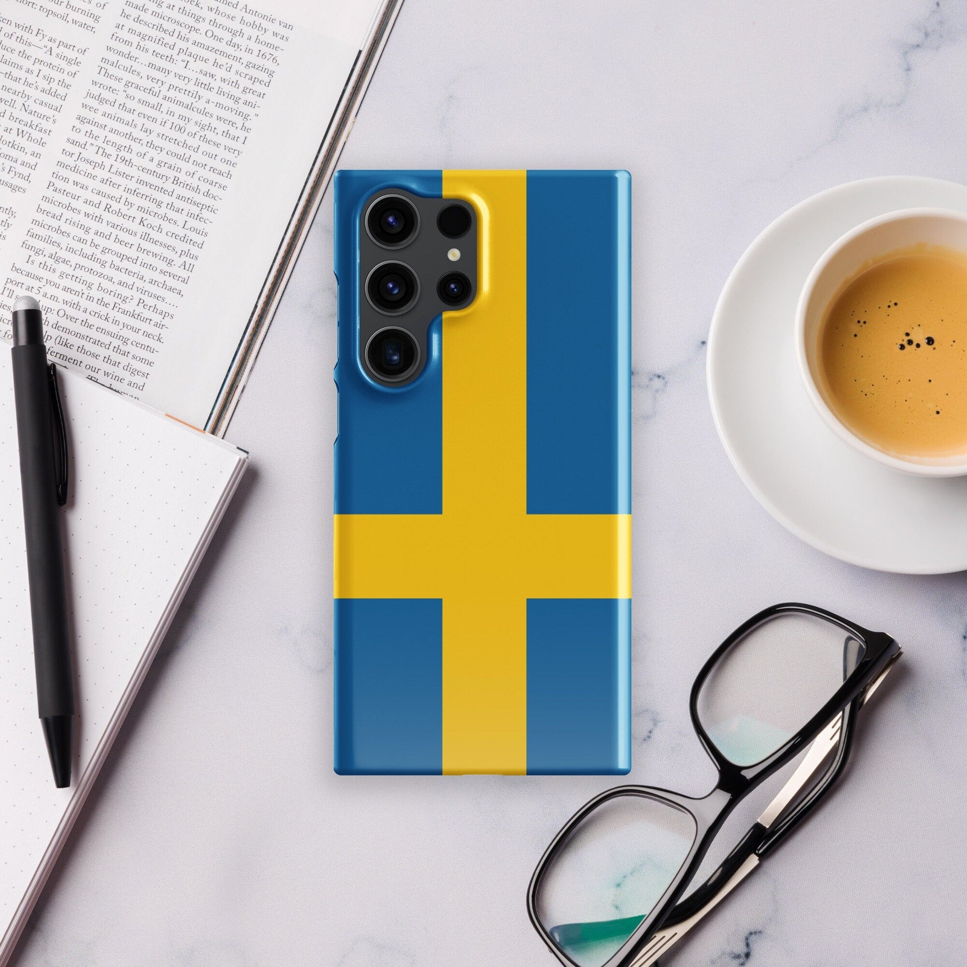 Sweden Flag Samsung Galaxy Phone Case for Samsung S24 and Samsung S23 for Patriots - Raiden Gate Design