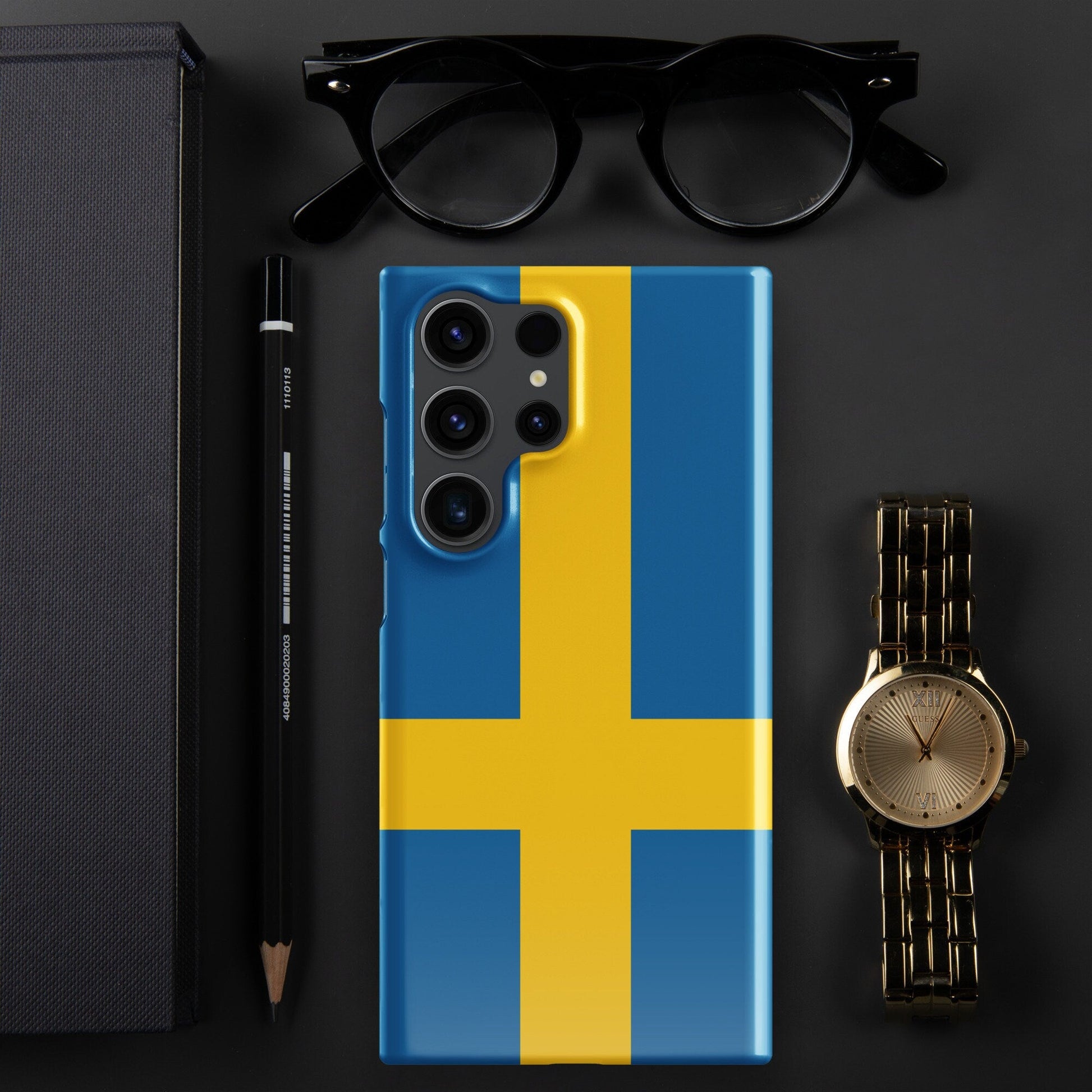 Sweden Flag Samsung Galaxy Phone Case for Samsung S24 and Samsung S23 for Patriots - Raiden Gate Design
