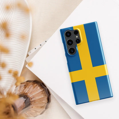 Sweden Flag Samsung Galaxy Phone Case for Samsung S24 and Samsung S23 for Patriots - Raiden Gate Design