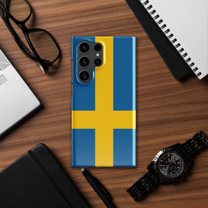Sweden Flag Samsung Galaxy Phone Case for Samsung S24 and Samsung S23 for Patriots - Raiden Gate Design