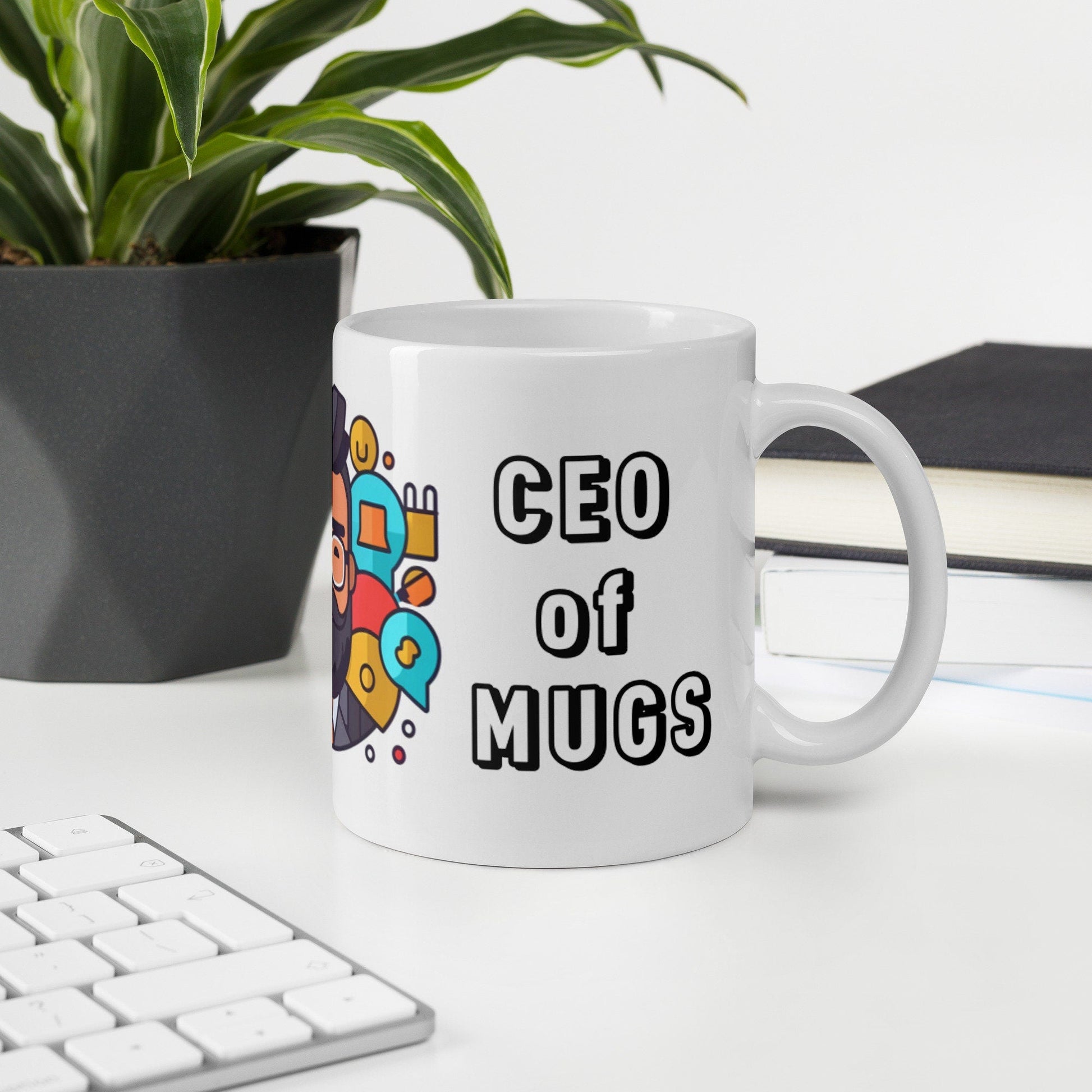 The “CEO of Mugs” | CEO Mug | Funny Work Mug | Funny Coffee Mug | Gift For Coworker | Workplace Gift - Raiden Gate Design