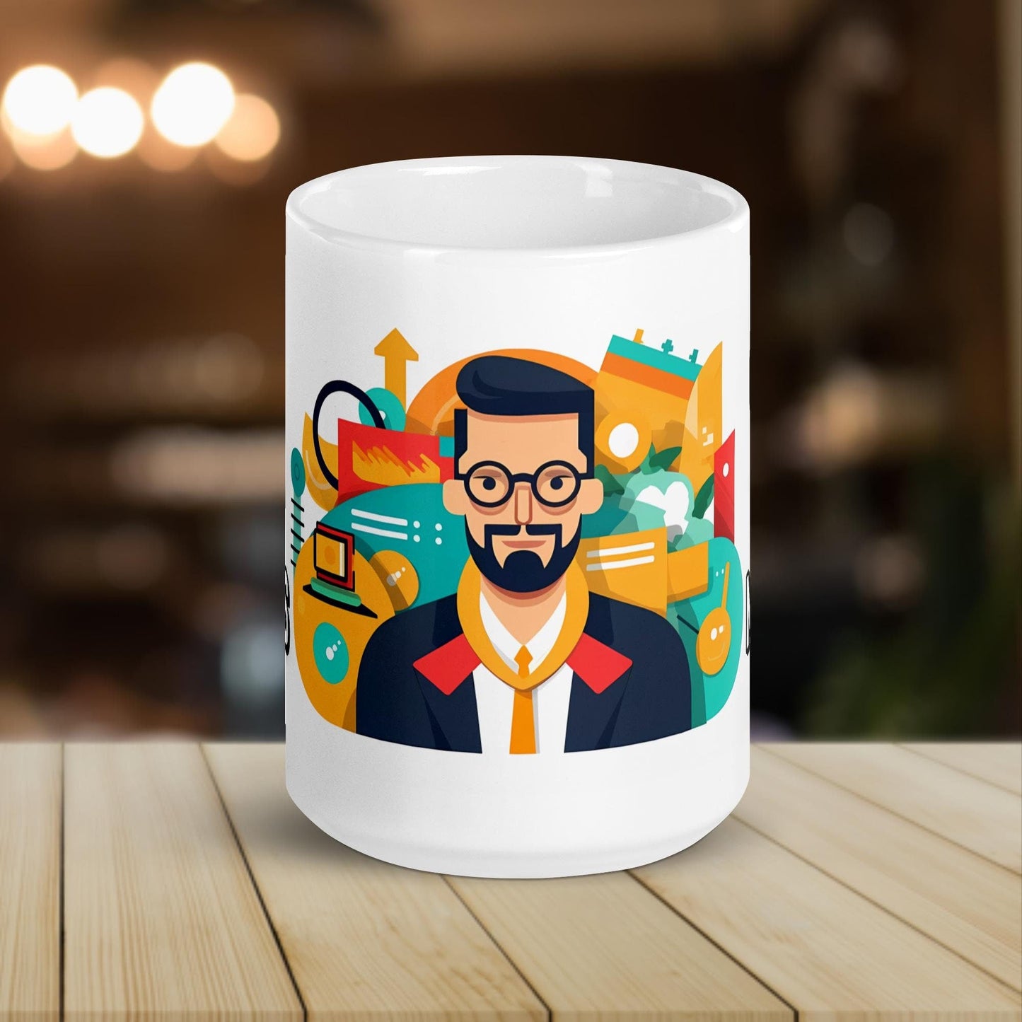 The “CFO of Mugs” | CFO Funny Work Mug | Best Funny Coffee Mug | Workplace Gift | Playful and Colorful Design - Raiden Gate Design