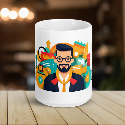 The “CFO of Mugs” | CFO Funny Work Mug | Best Funny Coffee Mug | Workplace Gift | Playful and Colorful Design - Raiden Gate Design