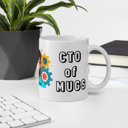 The “CTO of Mugs” | CTO Mug | Funny Work Mug | Funny Coffee Mug | Gift For Coworker | Workplace Gift - Raiden Gate Design
