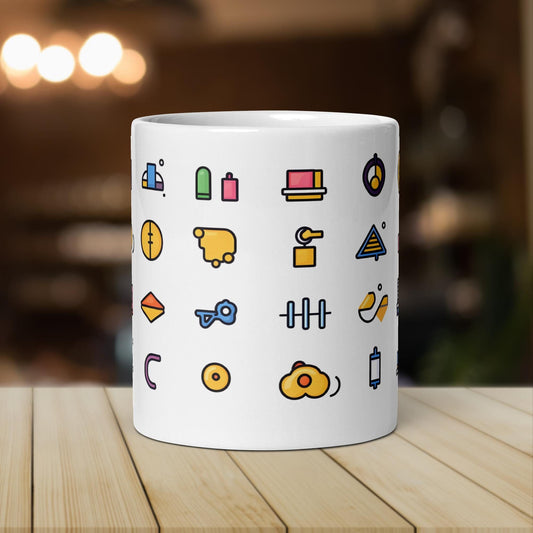 The Funny Retro Icon Pack | Funny Work Mug | Funny Coffee Mug | Gift For Coworker | Workplace Gift - Raiden Gate Design